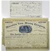 Image 1 : New Orleans and Baton Rouge Louisiana Stock Certificate and Promissory Issued Pair
