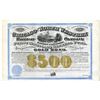 Image 1 : Chicago and North Western Railway Co., Madison Extension, 1871 Unlisted Railroad $500 Specimen Bond 
