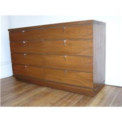 Modern Walnut Double Dresser #1673377