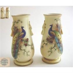 Pair 1898 Worcester Locke Vases  #1673438