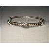 Image 1 : 14K WG 1.5 CT Chocolate Diamond Bangle Bracelet#1673500