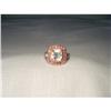 Image 1 : 14K 2-Tone Sapphire Aquamarine Diamond Ring #1673551