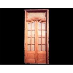 Double french Door with transom #1673611