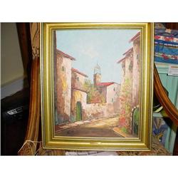 French painting "village Provence" by Belfort #1673614