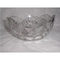 CANASTOTA DIAMOND POINSETTIA BOWL W/BUTTERFLY #1673677