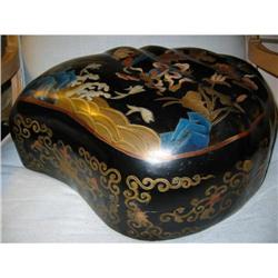 Exquisite Large Oriental handpaint wooden box! #1673681