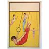 Image 1 : ORIGINAL C. 1900 SAMPLE POSTER W/ ACROBATS #1673851