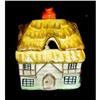 Image 1 : Antique Staffordshire "Cottege" Jam Pot #1673925