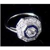 Image 1 : 14K White gold and Diamond Edwardian Ring #1674006