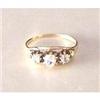 Image 1 : 18K Gold and Cushion Cut Diamond Ring #1674050