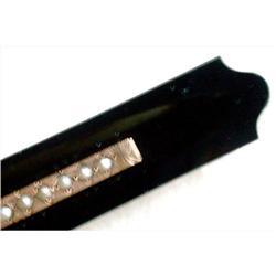 Victorian Onyx & Pearl Bar Pin #1686947