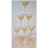 Image 1 : Eight Fostoria Trojan Topaz Wine Goblets #1687444