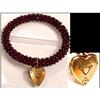 Image 1 : Victorian Bohemian Garnet Bangle Charm locket #1687677