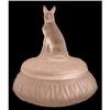 Image 1 : RIN TIN TIN Pink Satin Glass Powder Jar  #1700267