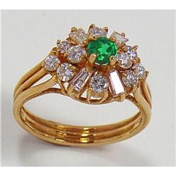 Emerald and Diamond Ring #1700656