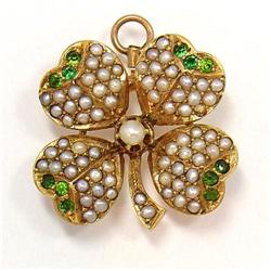 Four-leaf clover pin or pendant #1700672