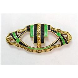 Amercan Art Deco enameled  pin #1700673