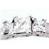 Image 1 : DIAMOND engagement RING PLATINUM PRINCESS CUT 3#1700854