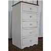 Image 1 : ANTIQUE SHABBY COTTAGE 5 DR CHEST OF DRAWERS #1700869