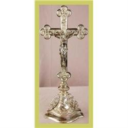 French Religious Crucifix Standing Ornate Jesus#1774330