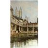 Image 1 : Etching Topographical/Maps Bath Abbey & Baths #1774443
