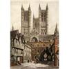 Etching Topographical/Maps Lincoln Cathedral #1774592