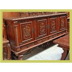 French Neo-Renaissance Sideboard Carved Claw #1774676