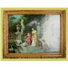 Image 1 : French Rococo Color Lithograph Framed Mother & #1774728