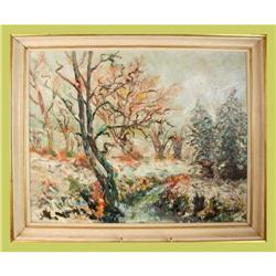 Art Painting Elansens Winter Landscape Trees #1774749