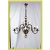 Image 1 : Lighting Chandelier Flemish Brass 6-Arm #1774802