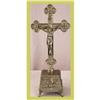 Image 1 : French Religious Crucifix Standing Ornate Jesus#1774820