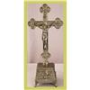 Image 1 : French Religious Crucifix Standing Ornate Jesus#1774820