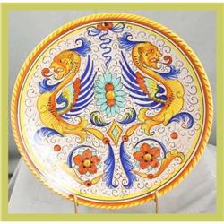 Italian Deruta Plate Hand-Painted Assisi #1774829