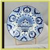 Image 1 : Blue Delft Plate Transferware Haarlem Societe #1774838