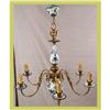 Image 1 : Blue Delft Chandelier Flowers Ceramic Faience #1774860