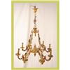 Image 1 : Lighting Chandelier Rococo Brass 8-Arm #1774866