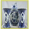 Image 1 : Blue Delft Garniture Set Transferware Royal #1774879