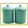 Image 1 : Antique Kitchenware Canisters Cofee & Sugar #1774936