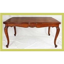 French Louis XV Dining Table Carved Refectory #1774977