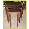 Image 1 : French Provincial Nesting Tables Carved Oak NR #1775038