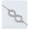 Image 2 : Sterling Silver Cubic Zirconia Bracelet