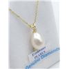 Image 1 : Yellow Gold  With Freshwater Pearl & Dimond Pendant