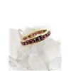 Image 3 : Sterling Silver Gold Plated Garnet Ring