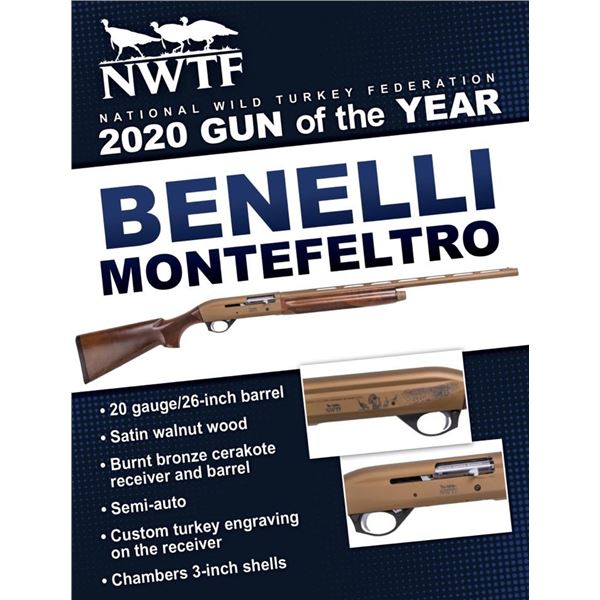 2020 GOTY Benelli Montefeltro Walnut/Cerakote With Engraving