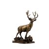 Image 1 : MULE DEER SCULPTURE-Bronze