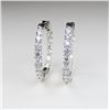 Image 1 : STUNNING Extra Fine Diamond Loop design Earrings