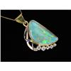 Image 1 : Stunning Opal and Diamond Pendant