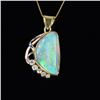 Image 3 : Stunning Opal and Diamond Pendant