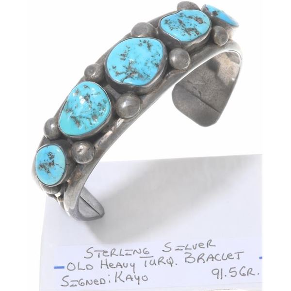 Navajo Mens Turquoise Bracelet