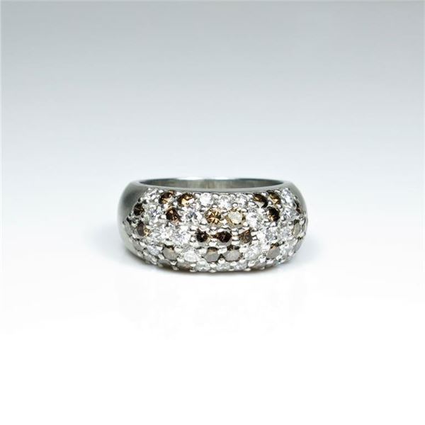 Luxury Platinum White and Chocolate Diamond